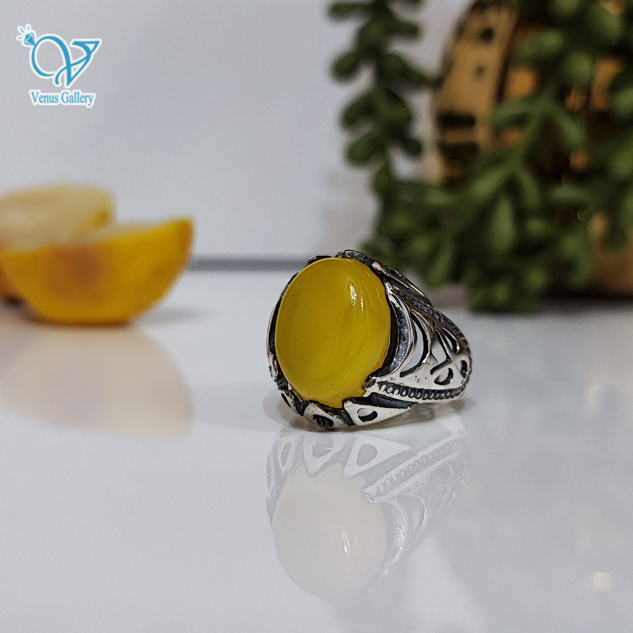 InShot_۲۰۲۴۰۱۲۴_۱۶۰۳۳۷۶۰۱-scaled-1.jpg انگشتر نقره مردانه عقیق زرد کد 5104 - Image 2