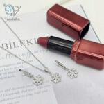 نیم ست نقره زنانه طرح دانه برف