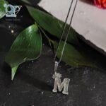 مدال ( پلاک) نقره حرف ام انگلیسی - Image 3