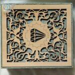 جعبه جواهر چوبی مخصوص سرویس عروس - Image 3