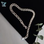 دستبندنقره مردانه ایتالیایی مدل کارتیر دوبل 5132