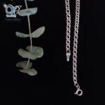 دستبند نقره مردانه مدل کارتیه دوبل ایتالیایی کد 5637 - Image 2