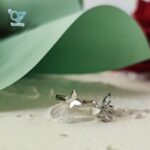 انگشتر نقره دخترانه ظریف مدل پروانه کد 5431