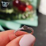 انگشتر نقره دخترانه ظریف طرح ستاره کد 3052