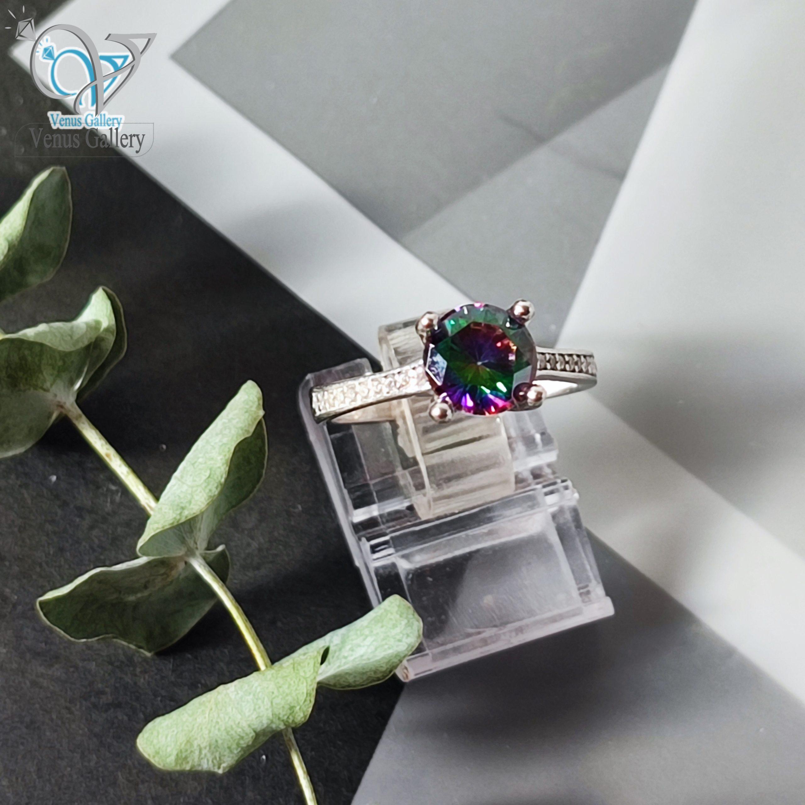 InShot_۲۰۲۴۰۲۱۴_۰۰۵۱۳۱۹۰۹-scaled-1.jpg انگشتر تک نگین نقره سنگ توپاز 7 رنگ کد 3029 - Image 1