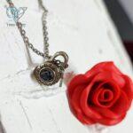 گردنبند نقره به صد زبان دنیا دوستت دارم مدل قفل و کلید کد 5511 - Image 2