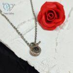 گردنبند نقره به صد زبان دنیا دوستت دارم مدل قفل و کلید کد 5511 - Image 5