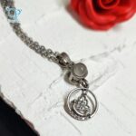 گردنبند نقره به صد زبان دنیا دوستت دارم طرح قوی عاشق کد5531