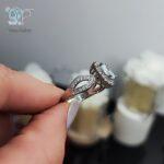 انگشتر نقره زنانه جواهری کد 3321 - Image 2