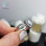 انگشتر نقره زنانه جواهری کد 3321 - Image 3