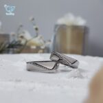 حلقه ست نقره طرح طلا کد 5568