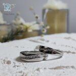 حلقه ست نقره نگین دار طرح طلا - Image 3