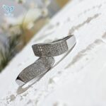 حلقه ست نقره طرح طلا کد 5579