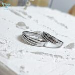 حلقه ست نقره نگین دار طرح طلا کد 3397