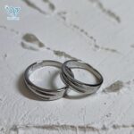 حلقه ست نقره نگین دار طرح طلا کد 3397 - Image 2