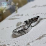 حلقه ست نقره نگین باگت کج راه کد 5926 - Image 2