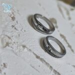 حلقه ست نقره طرح طلا کد 5584 - Image 2