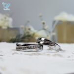 حلقه ست نقره طرح طلا کد 8599 - Image 2