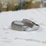 حلقه ست نقره طرح طلا کد 5895 - Image 2