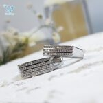 حلقه ست نقره طرح طلا کد 5895