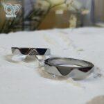 حلقه ست نقره طرح طلا سه بعدی جدید کد 5910