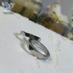 حلقه ست نقره طرح طلا سه بعدی جدید کد 5910 - Image 2