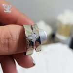 حلقه ست نقره ساده تک نگین جدید کد 5915 - Image 5