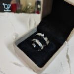 حلقه ست نقره ساده تک نگین جدید کد 5915 - Image 6