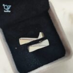 حلقه ست نقره طرح طلا کد 5568 - Image 3