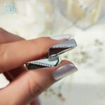 حلقه ست نقره طرح طلا کد 5568 - Image 4