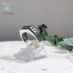 انگشتر نقره مردانه ترک و اسپرت طرح ورساچه کد 5940 - Image 4