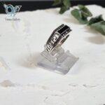 انگشتر نقره مردانه ترک و اسپرت طرح ورساچه کد 5940