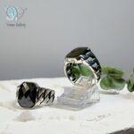 انگشتر نقره مردانه مدل کارتیه سنگ اونیکس سیاه چند وجهی - Image 3