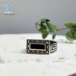 انگشتر نقره مردانه وارداتی بهترین جایگزین حلقه ازدواج - Image 3