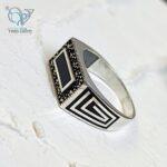 انگشتر نقره مردانه وارداتی بهترین جایگزین حلقه ازدواج - Image 2