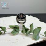انگشتر نقره مردانه مدل ستاره هشت پر - Image 4