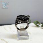 انگشتر نقره مردانه مدل ستاره هشت پر - Image 3