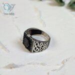 انگشتر نقره مردانه ترک طرح برجسته - Image 4