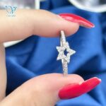انگشتر نقره دخترانه طرح ستاره کد5814 - Image 3