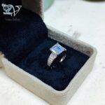 انگشتر نقره جواهری نگین رنگی زنانه کد 3788 - Image 4