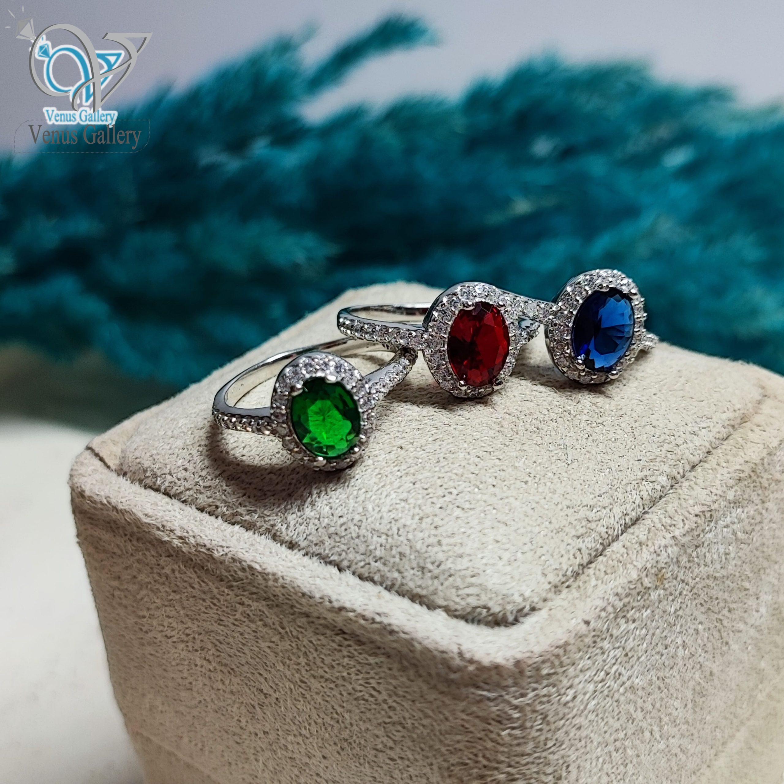 InShot_۲۰۲۴۰۳۲۲_۰۱۲۱۱۹۴۹۵-min-scaled-1.jpg انگشتر نقره زنانه نگین رنگی اصل کد 3830 - Image 1