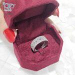 انگشتر نقره زنانه طرح جواهر پرنگین کد 3501 - Image 2