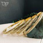 النگو طلاروس طرح طلا کد 3855 - Image 2