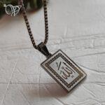 گردنبند الله استیل طلایی ونقره ای - Image 3