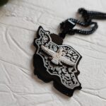 گردنبند استیل مشکی نقشه ایران فروهر کد 6469 - Image 2