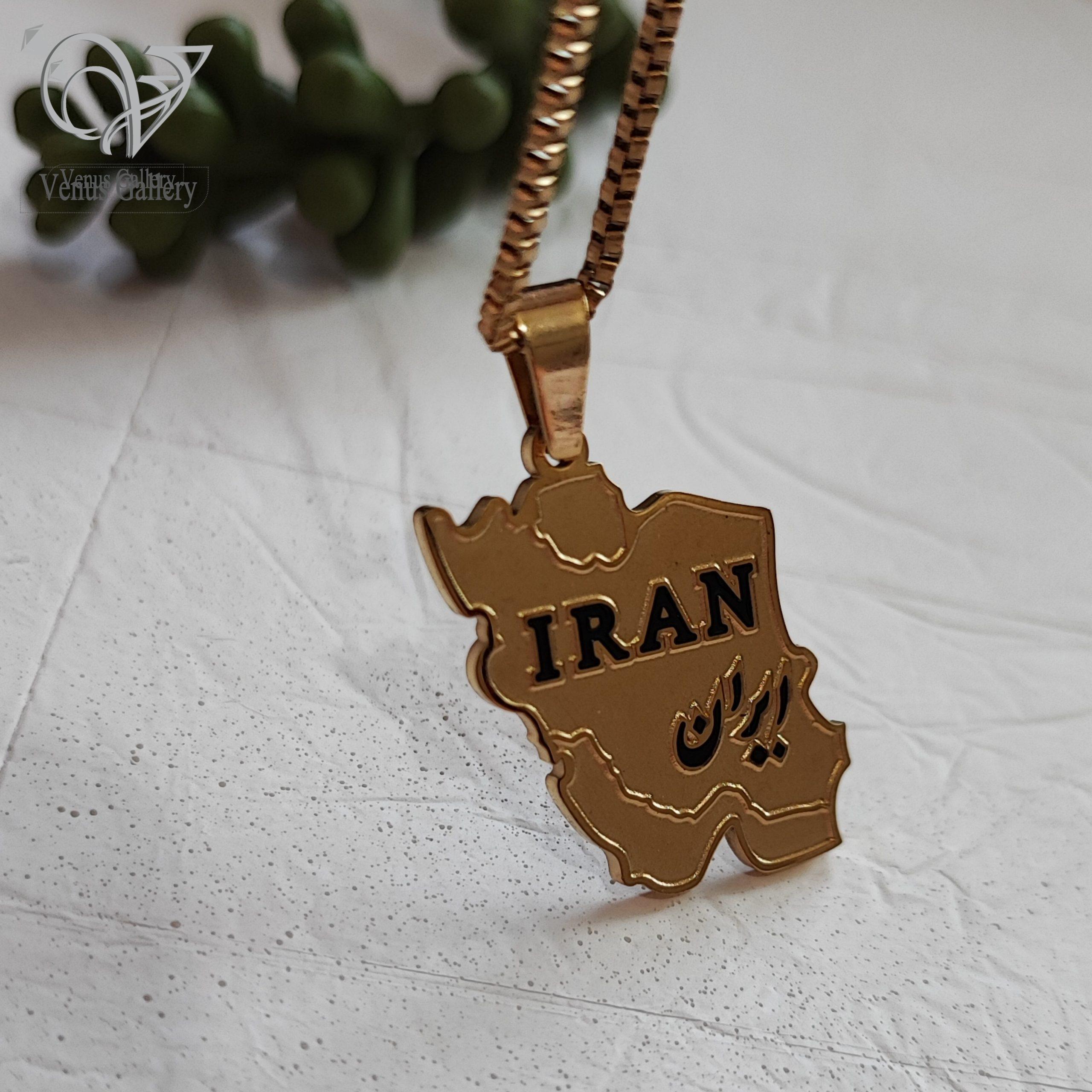 InShot_۲۰۲۴۰۴۲۹_۱۸۵۵۴۱۷۸۶-min-scaled-1.jpg گردنبند نقشه ایران طلایی استیل - Image 1