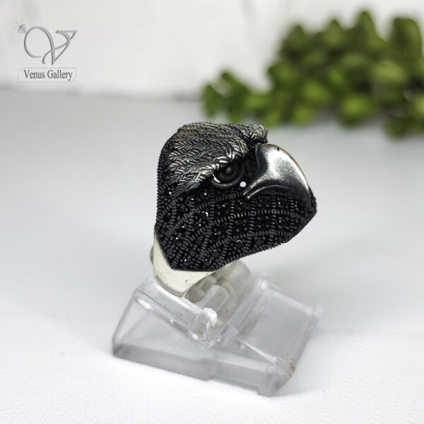 انگشتر نقره اصل مردانه طرح عقاب کد6577 - Image 3