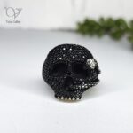 انگشتر نقره سیاه قلم طرح اسکلت کد 4019