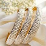 النگو نقره طرح طلا مدل نقطه کوب 3880