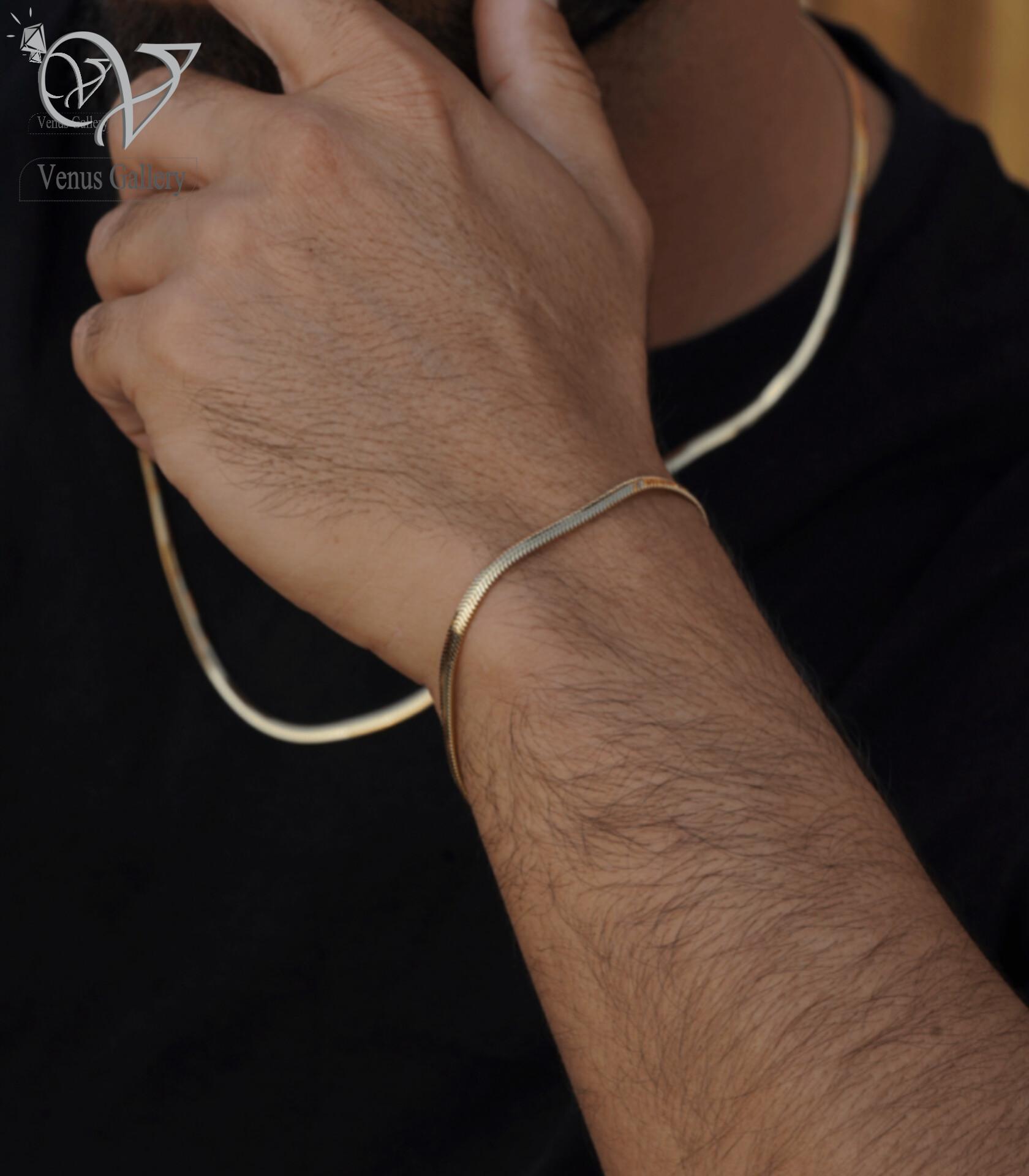 InShot_۲۰۲۴۰۶۲۴_۱۶۱۲۴۱۵۹۵.jpg ست گردنبند و دستبند ماری استیل مردانه - Image 1